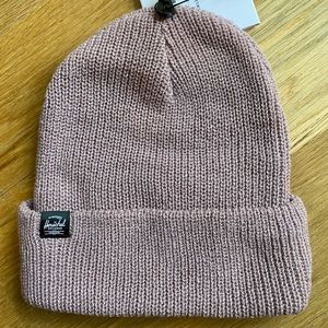 Dusty blush Herschel cuff beanie